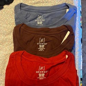 3 George long sleeves t-shirts size 2 XL